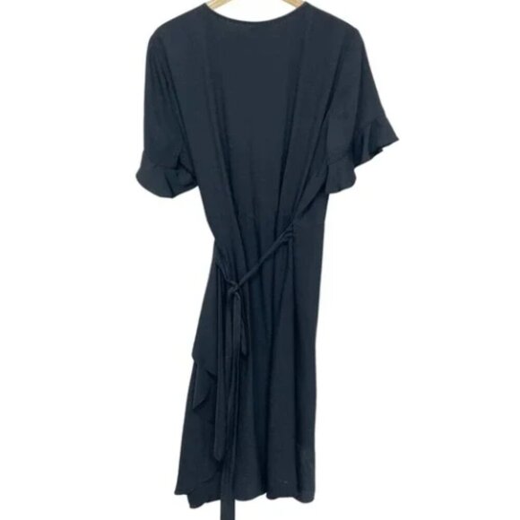 Madewell Ruffle-Sleeve Wrap Dress Size XS - Picture 4 of 4